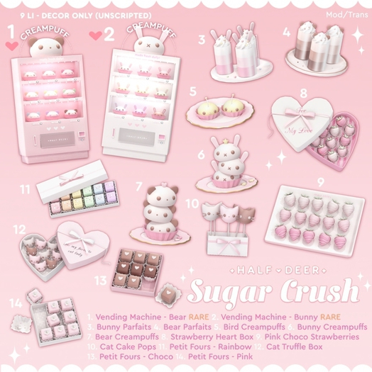 +Half-Deer+ Sugar Crush - Vending Machine - Bunny RARE