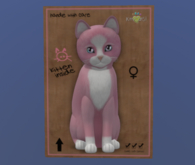 KittyCatS Female Cat Kitten Chateau Cat Pink & White No. 1