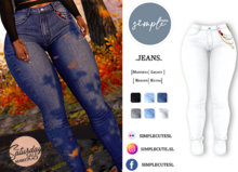[simpleCUTE]  Jeans - White  //ADD ME//