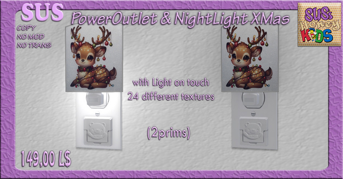SUS Poweroutlet&Nightlight XMas BOX