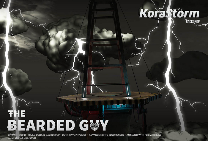 Kora Storm Backdrop - The Bearded Guy