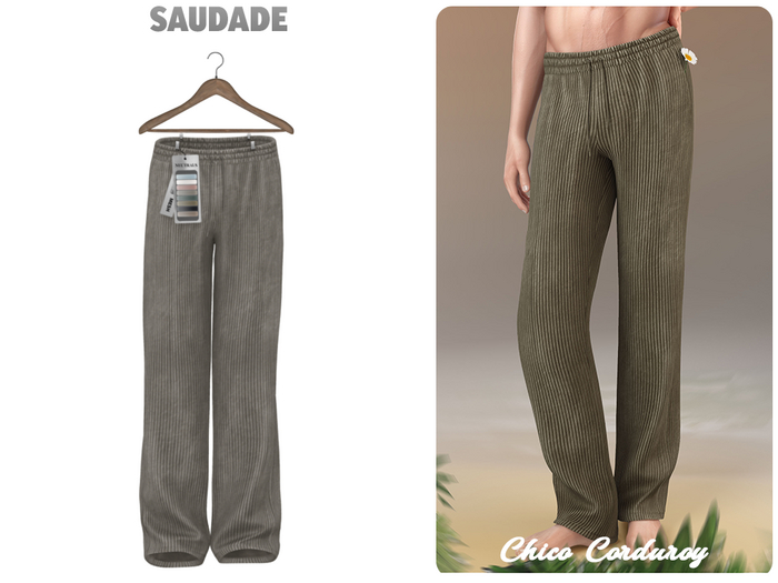 Saudade. Chico Corduroy Trousers (Neutrals)