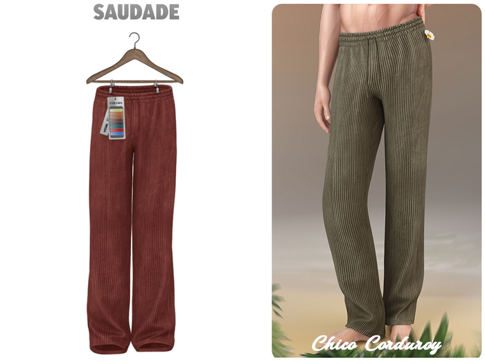 Saudade. Chico Corduroy Trousers (Colors)