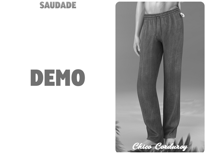Saudade. Chico Corduroy Trousers (Demo)