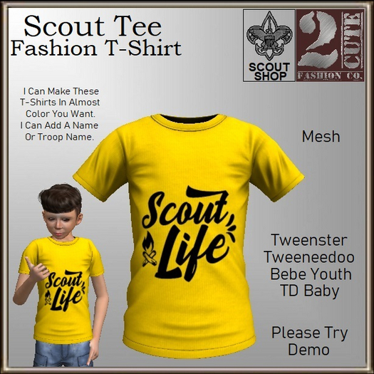 Scout Tee [2cute] Scout Life GOLD