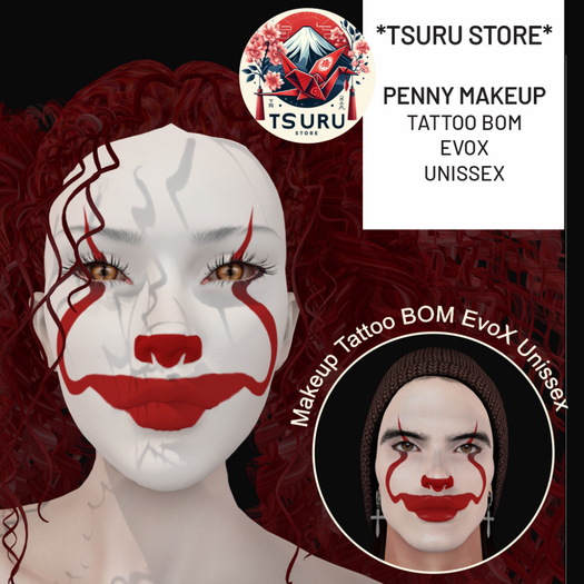 *Tsuru Store* Tattoo BOM EvoX - Unissex - Penny