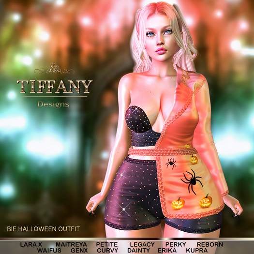 ::GIFT:: Bie Halloween Outfit {Mesh} + Lara X