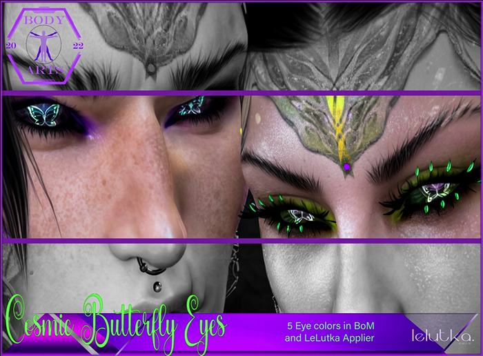 BodyArts - Cosmic Butterfly Eyes
