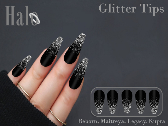 Halo Nails - Glitter Tips