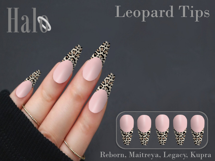 Halo Nails - Leopard Tips