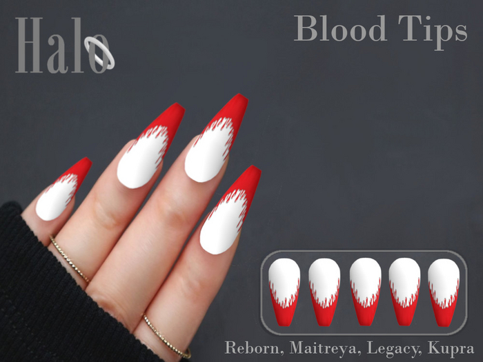 Halo Nails - Blood Tips