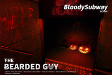 Bloody Subway Backdrop - The Bearded Guy