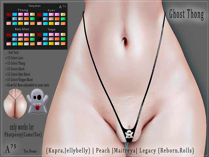 : A75 : Ghost Thong PhatPussy (CamelToe) With Hud Pack DEMO