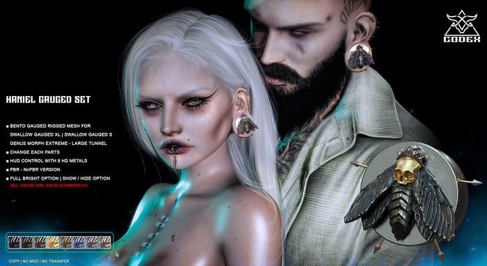 CODEX_Haniel gauged set Female version (Swallow gauged XL)