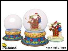 Meshuga Santa Vintage Christmas Snow Globe FULL PERM MESH  