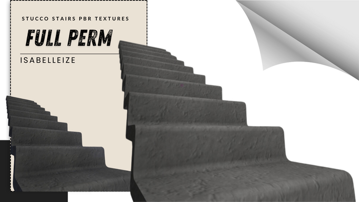 Stucco Stairs PBR Textures Full Perm 6