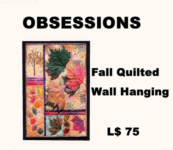 Obsessions -Fall Quilt Wall Hanging