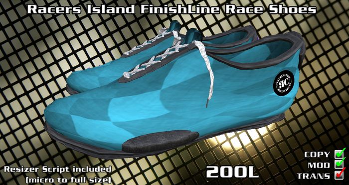 Racers Island FinishLine Race Shoes Teal