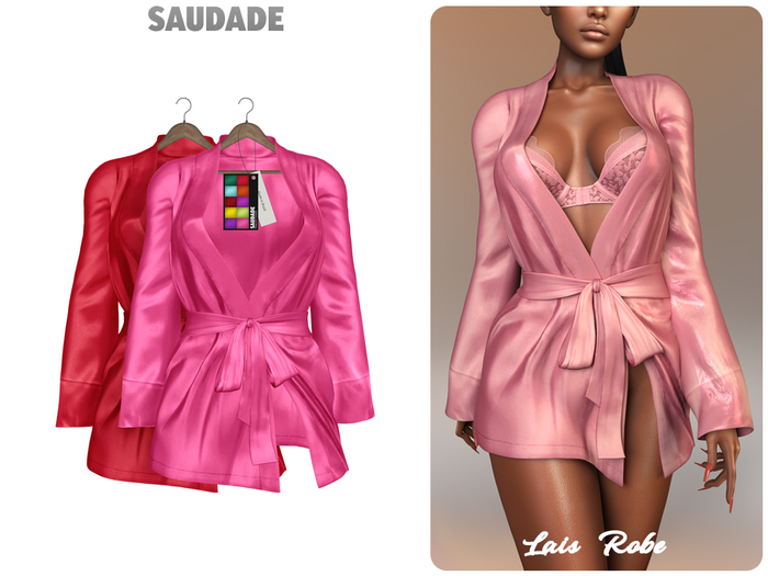 Saudade. Lais Silk Robe (VibrantTones)