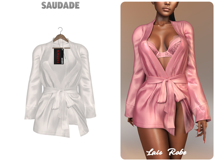 Saudade. Lais Silk Robe (FATPACK)