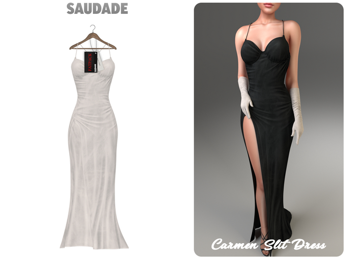 Saudade. Carmen Slit Dress (FATPACK)