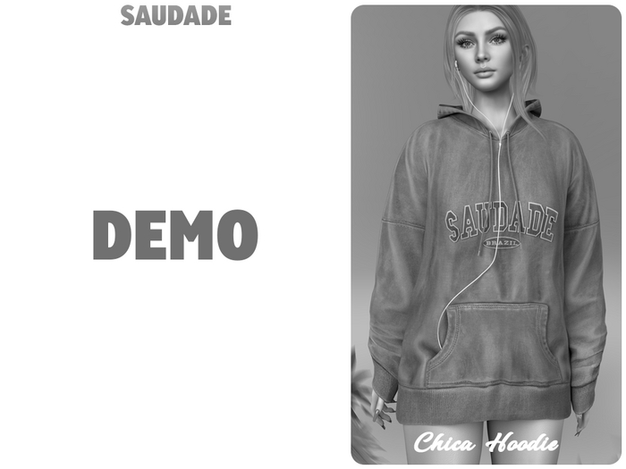 Saudade. Chica Hoodie (Demo)