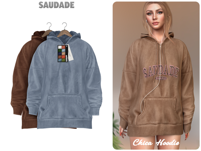 Saudade. Chica Hoodie (EarthTones)