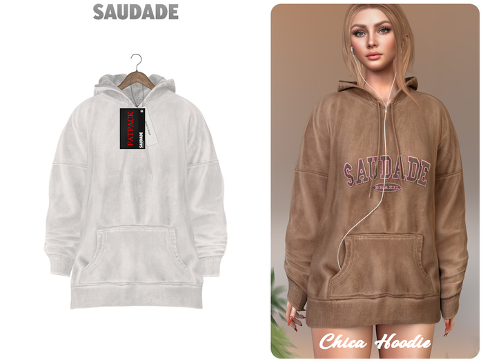 Saudade. Chica Hoodie (FATPACK)