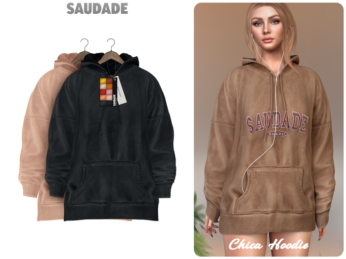 Saudade. Chica Hoodie (WarmTones)