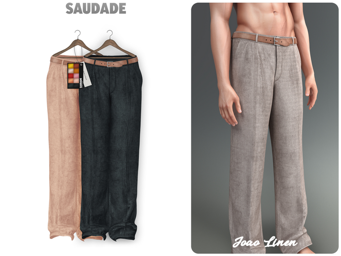 Saudade. Joao Linen Trousers (WarmTones)