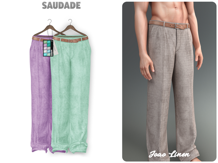 Saudade. Joao Linen Trousers (CoolTones)