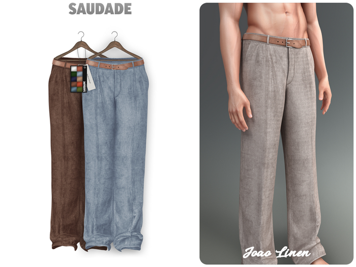 Saudade. Joao Linen Trousers (EarthTones)