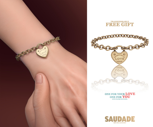 Saudade. Love Bracelet (Gift)