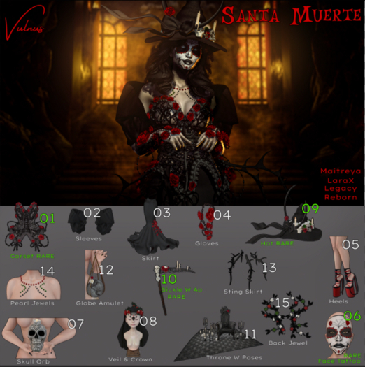 10. Santa Muerte Sickle W AO RARE