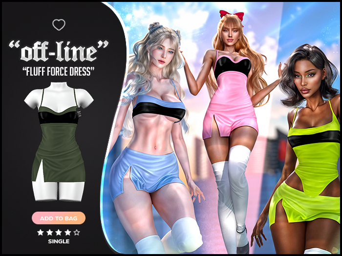 "Off-Line" x "Fluff Force" Dress / Army
