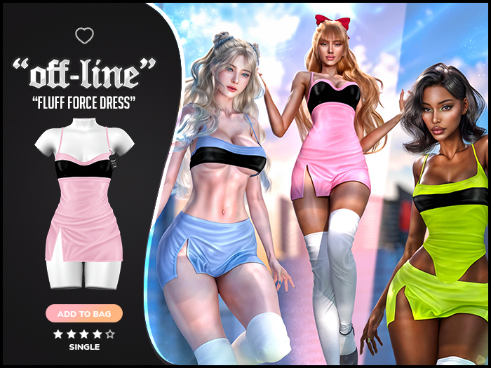 "Off-Line" x "Fluff Force" Dress / Softy
