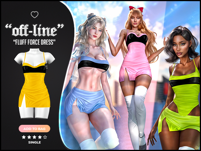 "Off-Line" x "Fluff Force" Dress / Star