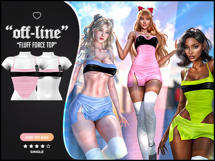 "Off-Line" x "Fluff Force" Top / Softy