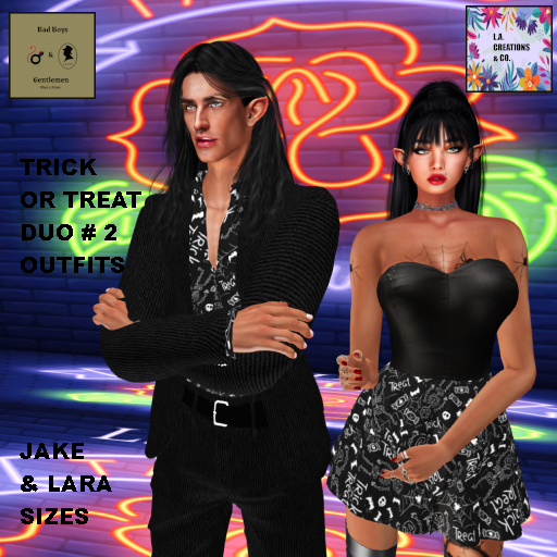 L.A.CREATION TRICK OR TREAT DUO #2  FOR JAKE &  LARA