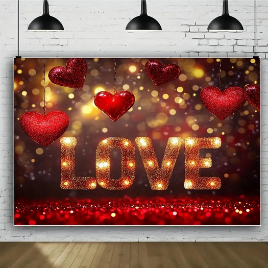 LOVE HEARTS LIGHTS TEXTURE