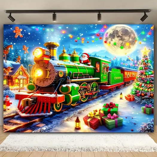 CHRISTMAS TRAIN TEXTURE