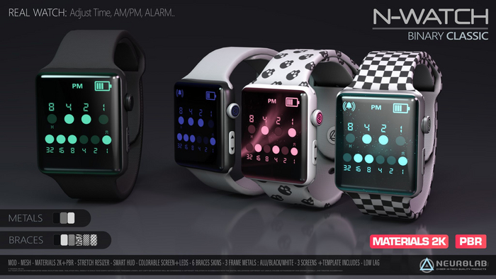 N-WATCH (BINARY CLASSIC + PBR) [Neurolab Inc.]
