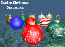 Garden Christmas Ornament Pack   - PLAGEN  (ADD)