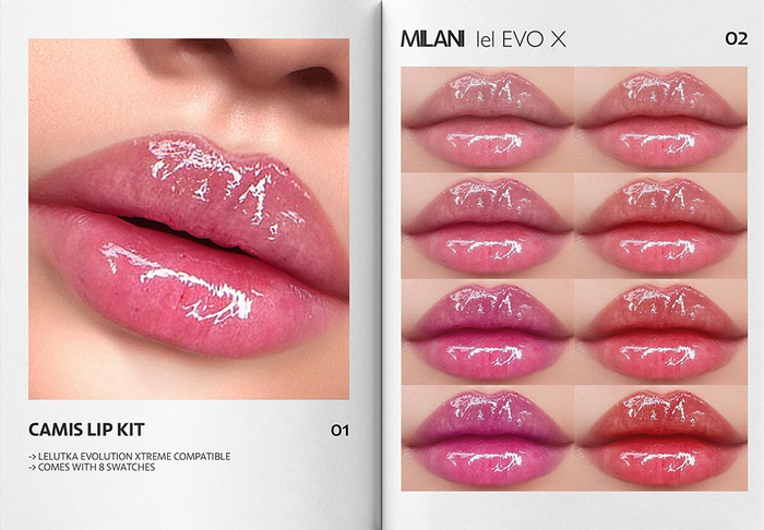 MILANI - "CAMIS" LIP KIT / FATPACK