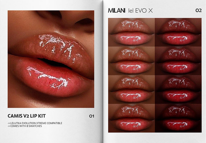 MILANI - "CAMIS V2" LIP KIT / FATPACK