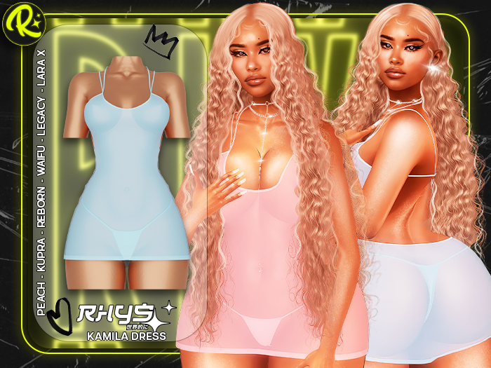 RHYS - "Kamila" Dress [Cobalt] / UNPACKER