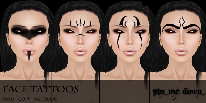 PMD - Face tattoo set 2