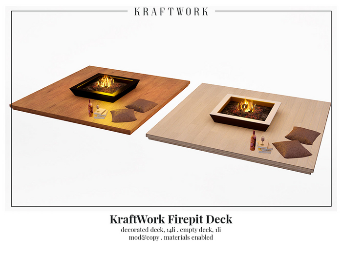 KraftWork Firepit Deck (Add Me)