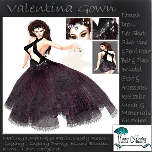 +Inner mantra+ Valentina Dress Purple DEMO {box}