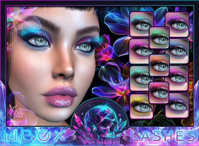 VENGE - EVO X Lashes - 'Bonita' in NEON 